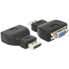  Delock Adapter Displayport-dugós csatlakozó &gt; VGA-csatlakozóhüvely fekete kábel és adapter