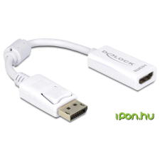 DELOCK Adapter Displayport male -> HDMI female (61 audió/videó kellék, kábel és adapter