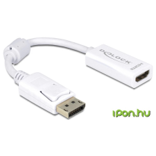 DELOCK Adapter Displayport male -&amp;gt; HDMI female (61 audió/videó kellék, kábel és adapter