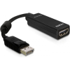 DELOCK Adapter Displayport to HDMI 20cm (DP 20pin male > HDMI 19pin female) (61849)
