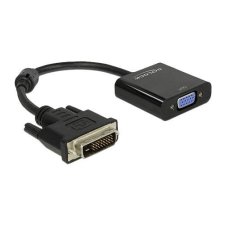 DELOCK Adapter DVI-D 24+1-dugós csatlakozó > VGA-csatlakozóhüvely fekete kábel és adapter