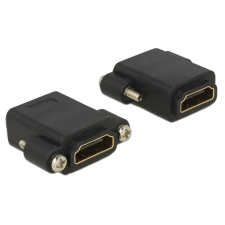 DELOCK Adapter Gyors-sebességű HDMI anya > HDMI anya rögzítővel kábel és adapter