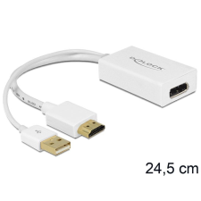 DELOCK Adapter HDMI-A male > Displayport 1.2 female White (62496) kábel és adapter