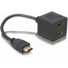 DELOCK Adapter HDMI apa &gt; 2x HDMI anya kábel és adapter