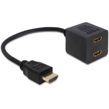 DELOCK Adapter HDMI High Speed with Ethernet 1x male > 2x female kábel és adapter
