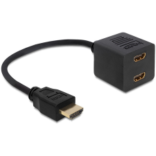 DELOCK Adapter HDMI High Speed with Ethernet 1x male &gt; 2x female kábel és adapter