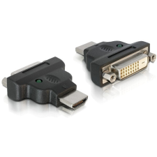 DELOCK Adapter HDMI male -&gt; DVI-25pin female with audió/videó kellék, kábel és adapter