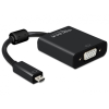 DELOCK Adapter HDMI Micro-D dugó > VGA hüvely audi
