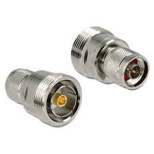 DELOCK Adapter N jack > 7/16 jack, nikkelezett kábel és adapter