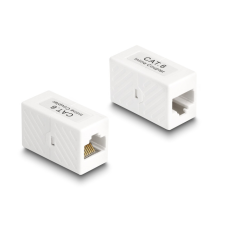  Delock Adapter RJ45 anya - RJ45 anya Cat.6 UTP, fehér egyéb hálózati eszköz