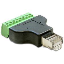 DELOCK adapter RJ45 apa &gt; terminál tömb, 8 pin 2-részes egyéb hálózati eszköz