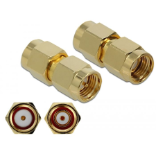DELOCK Adapter SMA-dugó apa RP-SMA csatlakozóhüvely 10GHz (89955) (DE89955) kábel és adapter