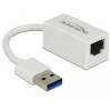  Delock Adapter SuperSpeed USB (USB 3.1 Gen 1) USB A-típusú csatlakozó > Gigabit LAN 10/100/1000 Mbps
