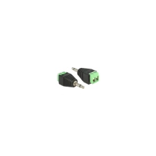 DELOCK Adapter Terminalblock 2Pin -> 3,5mm Klinke Stecker (65528) kábel és adapter