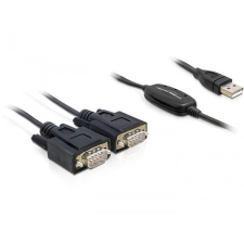 DELOCK Adapter USB 2.0 &gt; 2 x Serial kábel és adapter