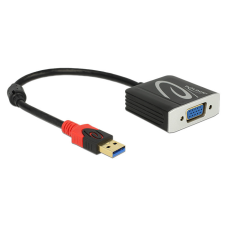 DELOCK Adapter USB 3.0 A-típusú csatlakozódugóval &gt; VGA csatlakozóhüvellyel kábel és adapter