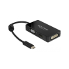 DELOCK Adapter USB-C > VGA/HDMI/DVI St/Bu schwarz (63925)