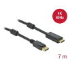 DELOCK Aktív DisplayPort 1.2 - HDMI kábel 4K 60 Hz 7 m (85959) (D85959)