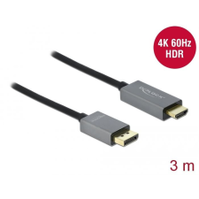 DELOCK Aktív DisplayPort 1.4 - HDMI kábel 4K 60 Hz (HDR) 3 m (85930) kábel és adapter