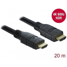 DELOCK Aktív HDMI kábel 4K 60 Hz 20 m (85286) audió/videó kellék, kábel és adapter