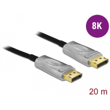 DELOCK Aktív optikai kábel DisplayPort 1.4 8K 20 m kábel és adapter