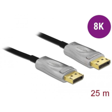 DELOCK Aktív optikai kábel DisplayPort 1.4 8K 25m (85888) kábel és adapter