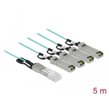 DELOCK Aktív optikai kábel QSFP+ > 4 x SFP+ 5 m egyéb hálózati eszköz