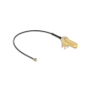 DELOCK Antenna kábel RP-SMA 90 PCB anya válaszfali csatlakozóval apa I-PEX Inc., MHF I-dugó 1.13 15 cm menethossz 15 m (12039)