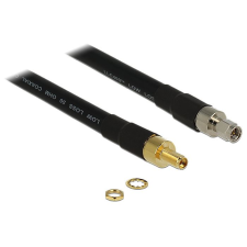 DELOCK antenna kábel SMA dugó > SMA Jack CFD400 LLC400 1m (13005) (DE13005) kábel és adapter