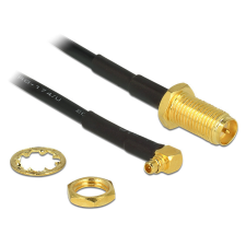 DELOCK Antennakábel RP-SMA Jack Bulkhead > MMCX 90 Plug 320 mm egyéb hálózati eszköz