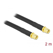 DELOCK antennakábel SMA-dugó apa SMA-dugó, LMR/CFD300 2m (90450) (DE90450) kábel és adapter