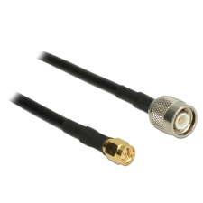 DELOCK antennakábel TNC dugó > SMA dugó CFD200 5m (89505) (DE89505) kábel és adapter