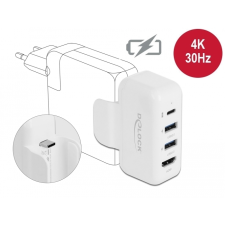 DELOCK Átalakító Apple PD-s és HDMI 4K-s tápcsatlakozóhoz (64080) (64080) kábel és adapter