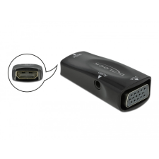 DELOCK Átalakító HDMI-A aljzat - VGA aljzat 1080p audioval kábel és adapter