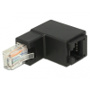 DELOCK Átalakító RJ45 plug L alakú > RJ45 jack Cat.6 UTP (86424)