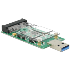 DELOCK átalakító USB 3.0 A apa > mSATA teljes méretben kábel és adapter