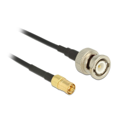 DELOCK atenna Kábel BNC Plug > SMB Plug RG-174 2m (12497) (DE12497) kábel és adapter