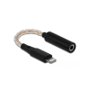 DELOCK Audio Adapter 8 tus Lightning apa 3,5 mm 4 tus sztereo jack anya 10,5 cm (66317) (66317)