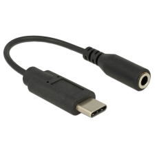 DELOCK Audio Adapter USB Type-C bemeneti &gt; Stereo Jack kimeneti 14 cm kábel és adapter