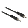 DELOCK audio kábel, DC jack 3.5 mm apa / apa, 2.5 m