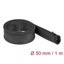 DELOCK Befont karmantyú zipzáras szorítóval 1 m x 50 mm-es fekete villanyszerelés