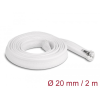 DELOCK Befont karmantyú zipzáras szorítóval hőállóság egészen 2 m x 20 mm-es fehér