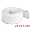 DELOCK Befont karmantyú zipzáras szorítóval hőállóság egészen 2 m x 50 mm-es fehér