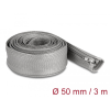 DELOCK Befont karmantyú zipzáras szorítóval hőállóság egészen 3 m x 50 mm-es szürke