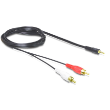 DELOCK Cable Audio 3.5 mm stereo jack male &gt; 2 x RCA male 1,5m kábel és adapter