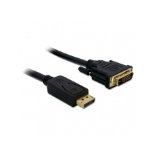 DELOCK Cable Displayport male   DVI 24+1 male 3m kábel és adapter