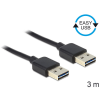 DELOCK Cable EASY-USB 2.0-A male -> male 3 m