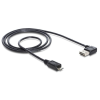 DELOCK Cable EASY-USB 2.0 Type-A male angled left / right > USB 2.0 Type Micro-B male 1m (83382)