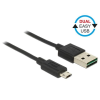 DELOCK Cable Easy USB 2.0 type-A male > Easy USB 2.0 type Micro-B male 1m black