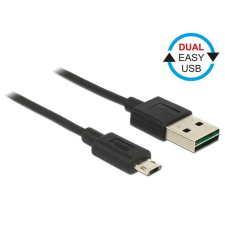DELOCK Cable Easy USB 2.0 type-A male &gt; Easy USB 2.0 type Micro-B male 1m black kábel és adapter